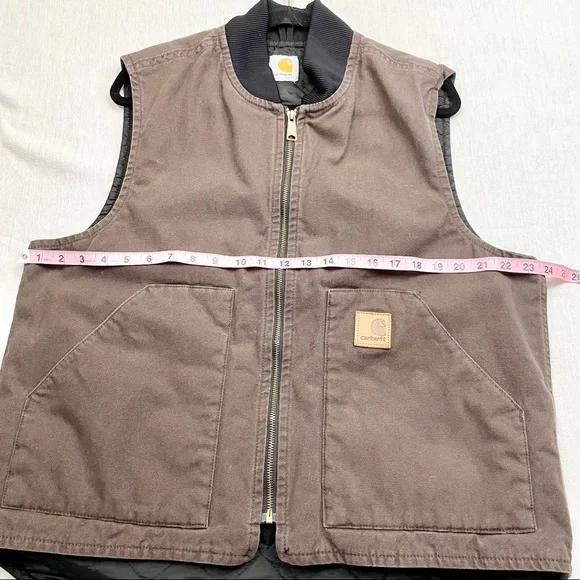 Carhartt Brown Vest with Black Collar - Picture 7 of 10